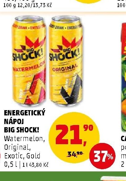 Energetický nápoj Big Shock!
