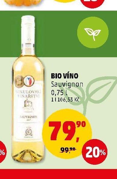 Bio víno Sauvignon