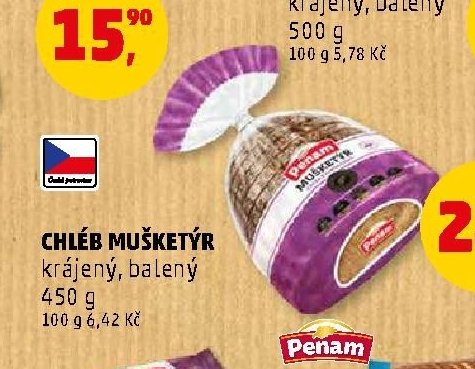 Penam chléb mušketýr