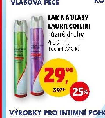 Laura Collini lak na vlasy