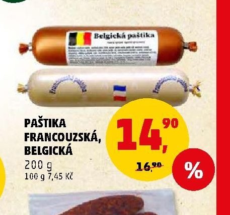PAŠTIKA FRANCOUZSKÁ, BELGICKÁ