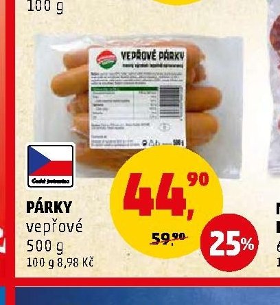 PÁRKY vepřové