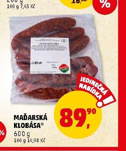 MAĎARSKÁ KLOBÁSA