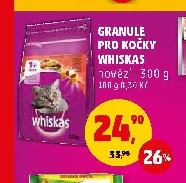GRANULE PRO KOČKY WHISKAS