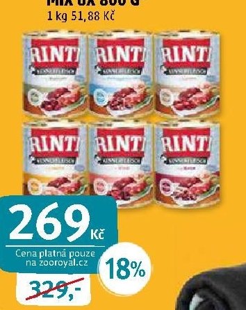 RINTI KENNERFLEISCH MIX 6X 800 G