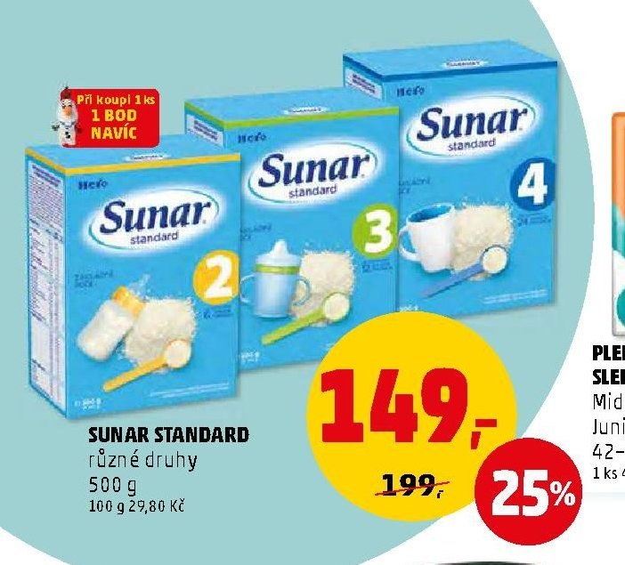 SUNAR STANDARD různé druhy 500 g