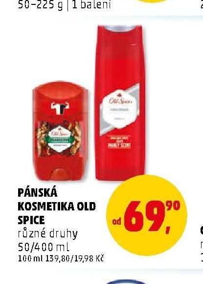 PÁNSKÁ KOSMETIKA OLD SPICE různé druhy 50/400 ml