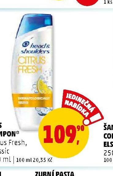 H&S ŠAMPON Citrus Fresh, Classic 540 ml