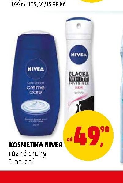 KOSMETIKA NIVEA různé druhy 1 balení