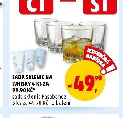 SADA SKLENIC NA WHISKY 4 KS
