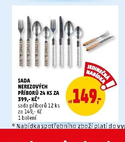 SADA NEREZOVÝCH PŘÍBORŮ 24 KS