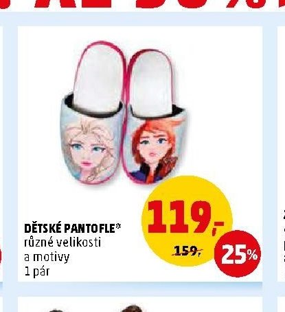 DĚTSKÉ PANTOFLE*