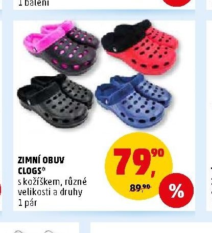 ZIMNÍ OBUV CLOGS*