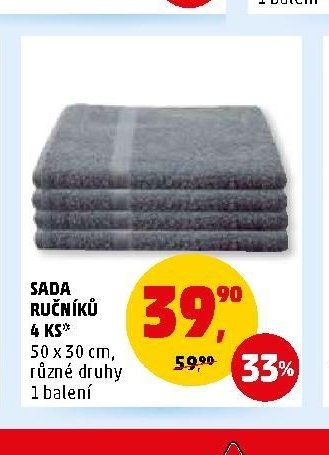 SADA RUČNÍKŮ 4 KS*