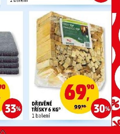 DŘEVĚNÉ TŘÍSKY 6 KG*