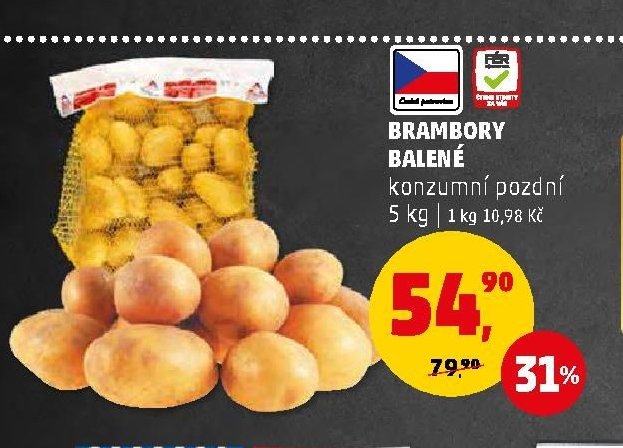Brambory balené