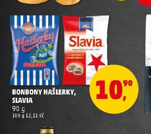Bonbony Hašlerky, Slavia