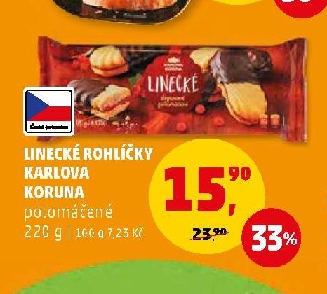 Linecké rohlíčky Karlova Koruna