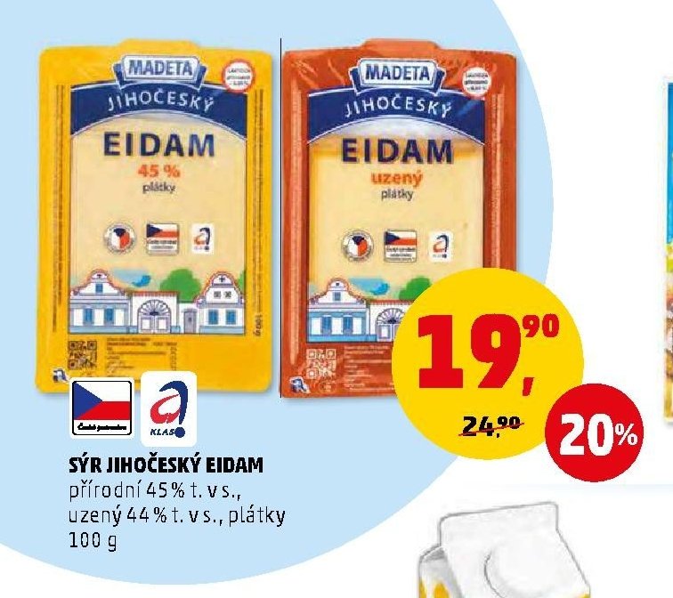 SÝR JIHOČESKÝ EIDAM