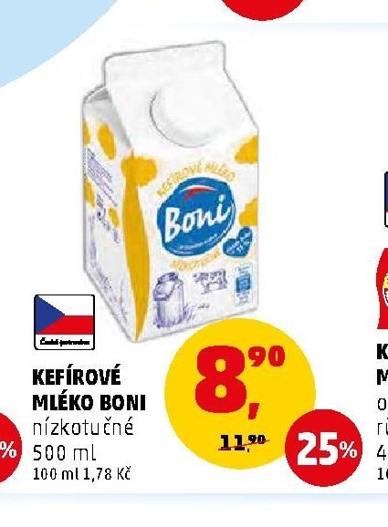 KEFÍROVÉ MLÉKO BONI