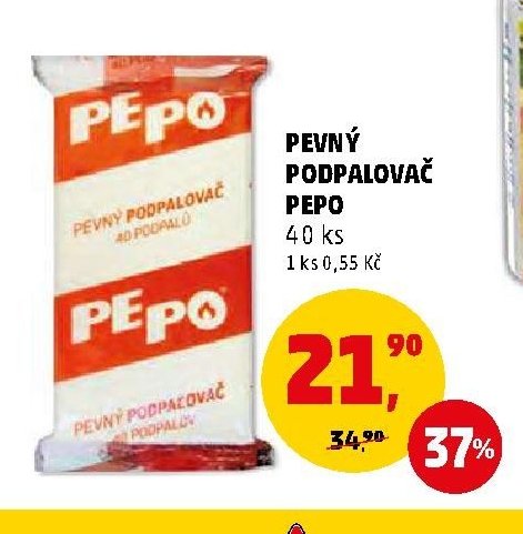 Pevný podpalovač Pepo