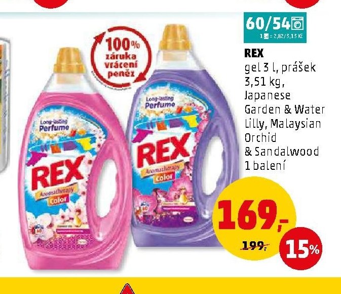 Rex gel 3 l, prášek 3,51 kg