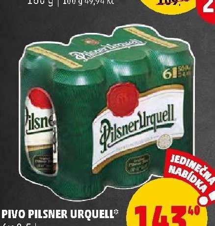 Pivo Pilsner Urquell 6x 0,5 l