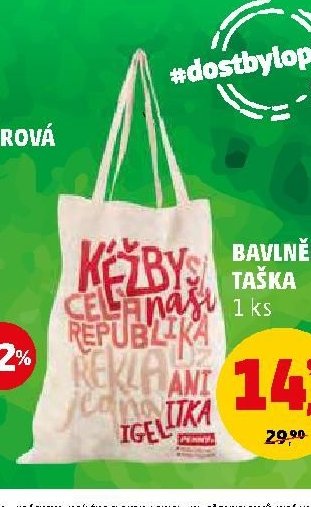 Bavlněná taška 1 ks