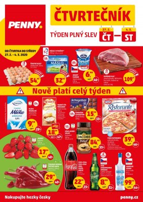 akční leták Penny Market 27.2.2020-4.3.2020