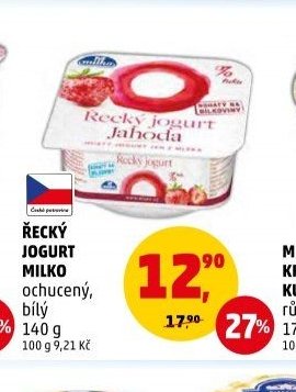 ŘECKÝ JOGURT MILKO 140 g