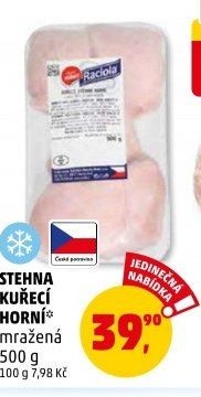 STEHNA KUŘECÍ HORNÍ mražená 500 g