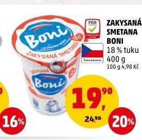 Zakysaná smetana Boni 400 g
