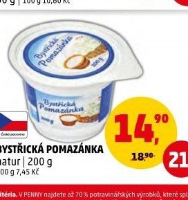 Bystřická pomazánka natur 200 g