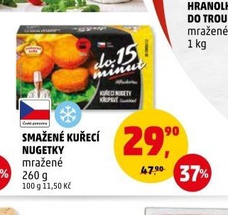 SMAŽENÉ KUŘECÍ NUGETKY mražené