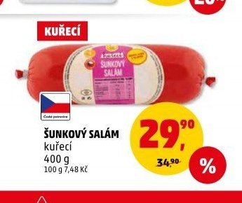ŠUNKOVÝ SALÁM kuřecí