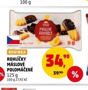 ROHLÍČKY MÁSLOVÉ POLOMÁČENÉ 125 g