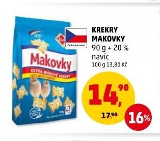 KREKRY MAKOVKY 90 g + 20 % navíc