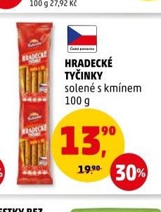 HRADECKÉ TYČINKY solené s kmínem 100 g