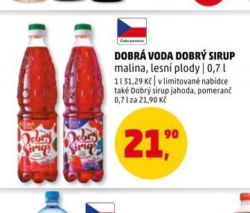Dobrá voda Dobrý sirup malina, lesní plody