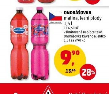 Ondrášovka malina, lesní plody