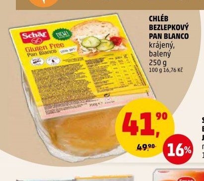 CHLÉB BEZLEPKOVÝ PAN BLANCO