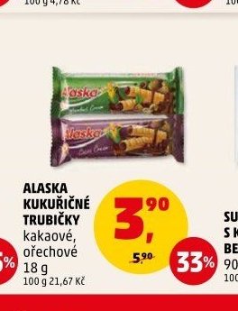 ALASKA KUKUŘIČNÉ TRUBIČKY