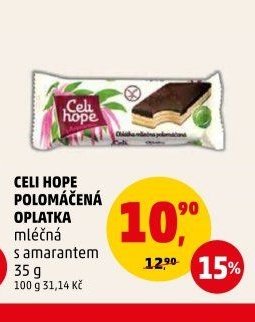 CELI HOPE POLOMÁČENÁ OPLATKA