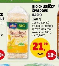 BIO CHLEBÍČKY ŠPALDOVÉ RACIO