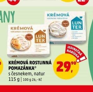 KRÉMOVÁ ROSTLINNÁ POMAZÁNKA