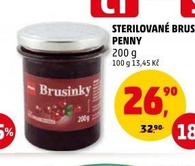 STERILOVANÉ BRUSINKY PENNY