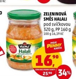 ZELENINOVÁ SMĚS HALALI