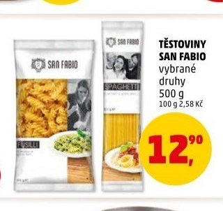 TĚSTOVINY SAN FABIO