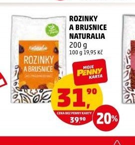 ROZINKY A BRUSNICE NATURALIA