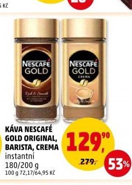 KÁVA NESCAFÉ GOLD ORIGINAL, BARISTA, CREMA